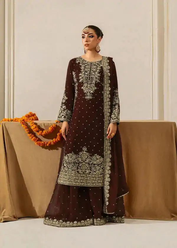 RTC 5901 Brown Faux Georgette Salwar Suit Perfect for Wedding, Party, Raksha Bandhan, Eid, Pooja –. Introductory Price ₹2449. Delivery 4-6 Working Days. | Jump Suits, Salwar suit, Designer Suits, Casual Suits, Creative suits, Palazzo Suits, Party Wear Suits, Patiala Suits, Straight Suits