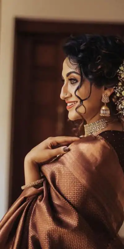 111 KP 4052 Brown Soft Lichi Silk with Lace Work & Lace Border Saree . Available at ₹1399 only. Delivery 4-6 Working Days. Shop now. | Sarees, Bollywood Sarees, Creative Sarees, Designer Sarees, Embroidered Sarees, Ethnic Saree, Modern Digital sarees, Party Wear Sarees