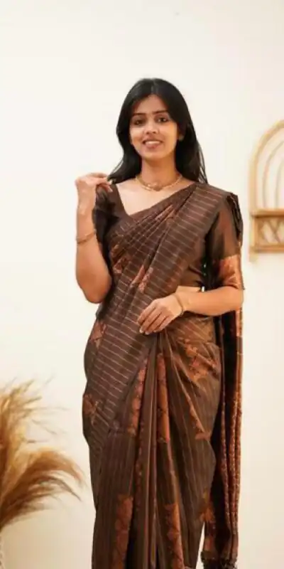 KP 5011 Brown in Collor Soft Lichi Silk Lace Work & Lace Border Saree . Get it for ₹1299. Delivery 4-6 Working Days. Shop now. | Sarees, Bollywood Sarees, Creative Sarees, Designer Sarees, Embroidered Sarees, Ethnic Saree, Modern Digital sarees, Party Wear Sarees