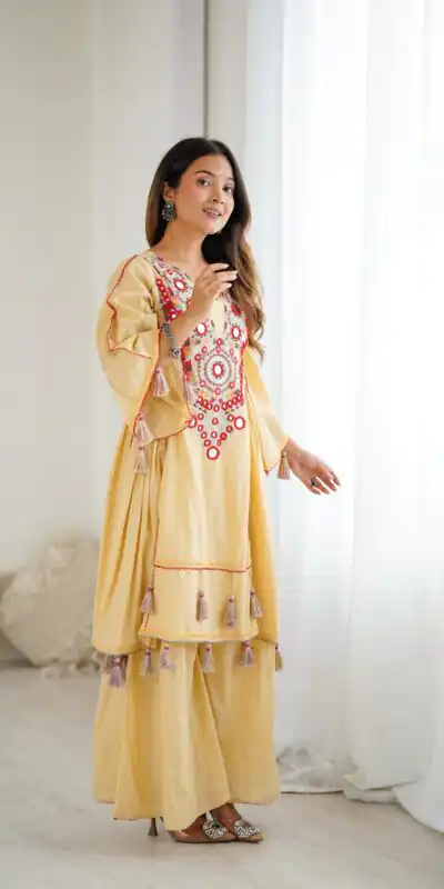 SRK 5286 Cream in Khadi Cotton Mirror Work & Embroidery Work Salwar Suit . Now at just ₹2099. Delivery 4-6 Working Days. Shop now. | Jump Suits, Salwar suit, Designer Suits, Casual Suits, Creative suits, Palazzo Suits, Party Wear Suits, Patiala Suits, Straight Suits