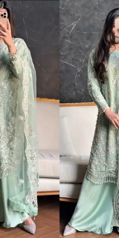 KF 1703 Firozi Soft Net with Lace Work & Embroidery Work Salwar Suit . Festive Deal ₹2049. Delivery 4-6 Working Days. Shop now. | Salwar suit, Designer Suits, Casual Suits, Creative suits, Palazzo Suits, Party Wear Suits, Patiala Suits, Straight Suits