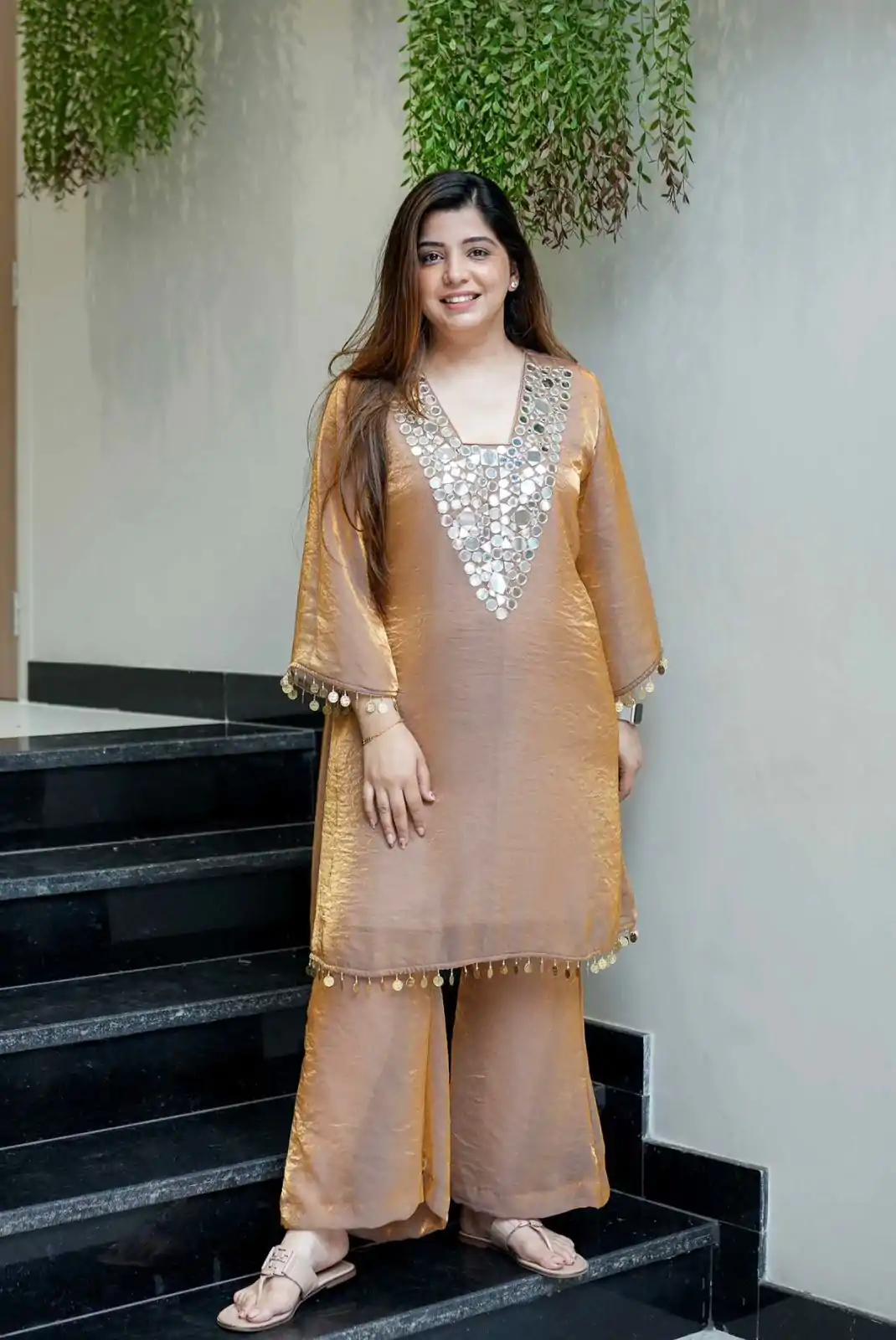 LG 1999 Gold Fendy With Mirror Work & Embroidery Work Salwar Suit able Price ₹1799 Afford. Delivery 4-6 Working Days. Shop now. | Jump Suits, Tops & Bottoms, Track Suits, Trendy Wear, Salwar suit, Designer Suits, Casual Suits, Creative suits, Palazzo Suits, Party Wear Suits, Patiala Suits, Straight Suits