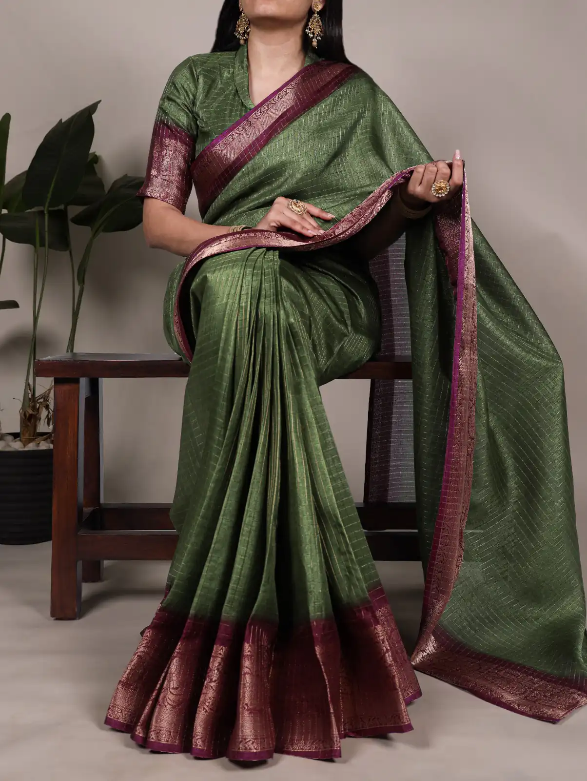 YNF 7906 Green Dola Chex with Zari Work Saree . Wedding, Party, Festive, Events Special Price ₹1599. Delivery 4-6 Working Days. Shop now. | Sarees, Bollywood Sarees, Creative Sarees, Designer Sarees, Embroidered Sarees, Ethnic Saree, Modern Digital sarees, Party Wear Sarees