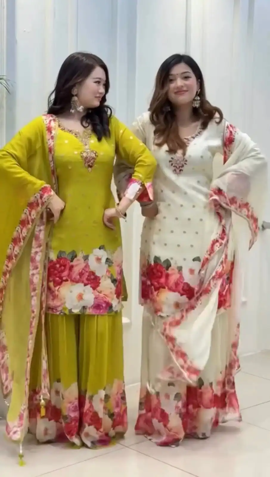 SRK 5301 Green Heavy Faux Georgette With 5mm Embroidery Sequence Work With Digital print Full Sleeve Salwar Suit Wedding, Party, 4-6 Working Days At 1999 | Jump Suits, Salwar suit, Designer Suits, Casual Suits, Creative suits, Palazzo Suits, Party Wear Suits, Patiala Suits, Straight Suits