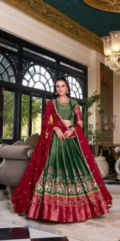 LNB 1240 Green Kanchipuram With Embroidery Work & Zari Work Lehenga Choli ₹2499 on Available. Delivery 4-6 Working Days. Shop now. | Lehenga, Bollywood Lehenga, Creative Lehenga, Designer Lehenga, Embroidered Lehenga, Party Wear Lehenga