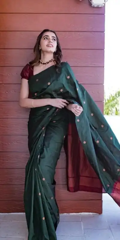 KP 5000 Green Soft Lichi Silk Saree with Designer Work. Wedding, Party, Festive, Events, Now at just ₹1249. Delivery 4-6 Working Days. Shop now. | Sarees, Bollywood Sarees, Creative Sarees, Designer Sarees, Embroidered Sarees, Ethnic Saree, Modern Digital sarees, Party Wear Sarees