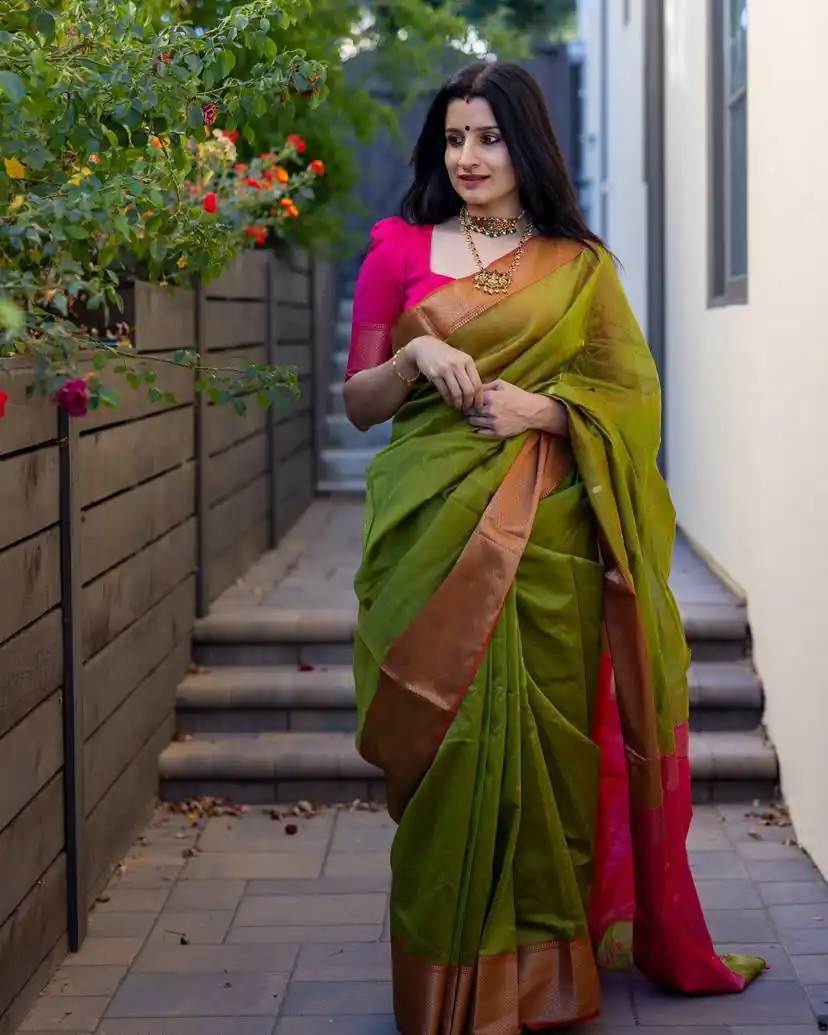 KP 6011 Green Color Soft Lichi Silk Jacquard Designer Work Saree Introductory Price ₹1449. Delivery 4-6 Working Days. Shop now. | Sarees, Bollywood Sarees, Creative Sarees, Designer Sarees, Embroidered Sarees, Ethnic Saree, Modern Digital sarees, Party Wear Sarees
