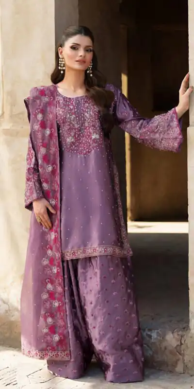 NSR 849 Lavender Chinnon Silk Salwar Suit Perfect for Wedding, Party, Baisakhi, Anniversary, Housewarming . Available at ₹1999 only. Delivery 4-6 | Jump Suits, Salwar suit, Designer Suits, Casual Suits, Creative suits, Palazzo Suits, Party Wear Suits, Patiala Suits, Straight Suits