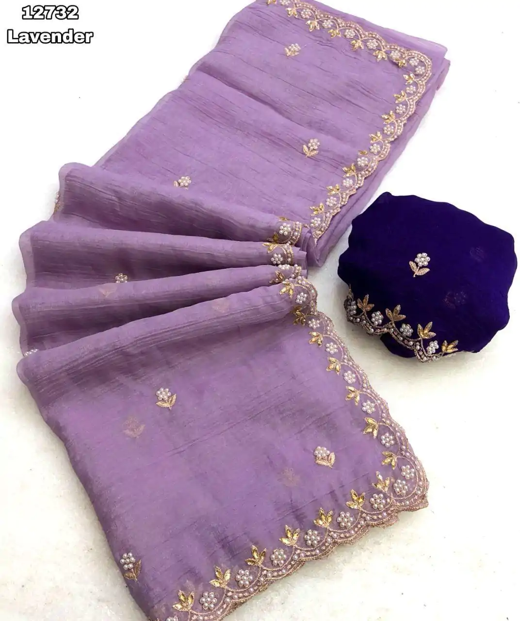 BT 1267 Lavender in Crunchy Chiffon Embroidery Work Saree . Wedding, Party, Festive, Events, Exclusive Offer ₹1749. Delivery 4-6 Working Days. Shop now. | Sarees, Bollywood Sarees, Creative Sarees, Designer Sarees, Embroidered Sarees, Ethnic Saree, Modern Digital sarees, Party Wear Sarees