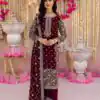 SRK 5238 Maroon Faux Georgette With 5mm Embroidery Sequence Work with Beads Work Wedding, Party, Festive, Events, 4-6 Working Days At 2399 | Jump Suits, Salwar suit, Designer Suits, Casual Suits, Creative suits, Palazzo Suits, Party Wear Suits, Patiala Suits, Straight Suits