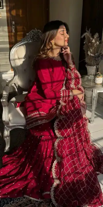 SRK 5261 Maroon Faux Georgette with Embroidery Work Salwar Suit . Wedding, Party, Festive, Events, Best Price ₹1949. Delivery 4-6 Working Days. Shop now. | Jump Suits, Salwar suit, Designer Suits, Casual Suits, Creative suits, Palazzo Suits, Party Wear Suits, Patiala Suits, Straight Suits