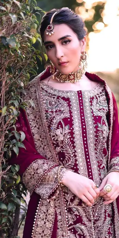 SRK 5297 Maroon Heavy Faux Georgette With Chain Stitch Embroidery Sequence Work Salwar Suit Wedding, Party, Festive, Events, 4-6 Working Days At 2399 | Jump Suits, Salwar suit, Designer Suits, Casual Suits, Creative suits, Palazzo Suits, Party Wear Suits, Patiala Suits, Straight Suits