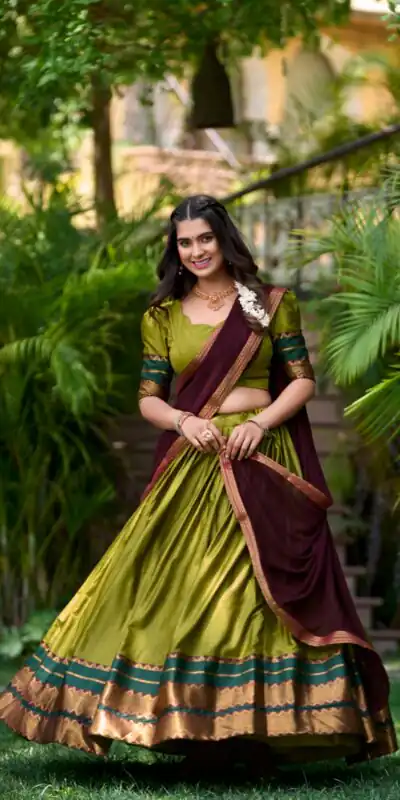 LNB 2004 Mehandi Poly Cotton With Lace Work & Zari Work. Lehenga Choli for Get It ₹1899. Delivery 4-6 Working Days. Shop now. | Lehenga, Bollywood Lehenga, Creative Lehenga, Designer Lehenga, Embroidered Lehenga, Party Wear Lehenga