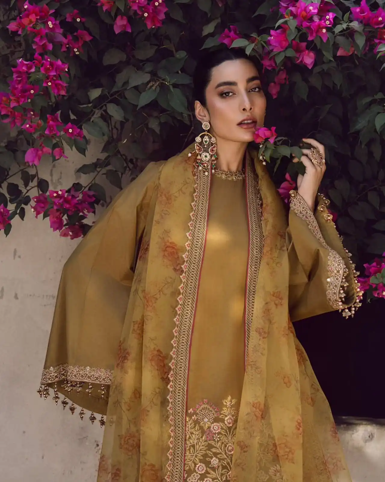 SSR 515 Mustard French Crep Silk With Embroidery Sequence Work with Digital Print & Lace Work Salwar Suit at ₹2099 only. Delivery 4-6 Days | Jump Suits, Salwar suit, Designer Suits, Casual Suits, Creative suits, Palazzo Suits, Party Wear Suits, Patiala Suits, Straight Suits