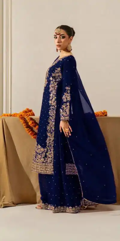 RTC 5901 Navy Blue Faux Georgette Salwar Suit Perfect for Wedding, Party, Raksha Bandhan, Eid, Pooja –. Introductory Price ₹2449. Delivery 4-6 Working Days. | Jump Suits, Salwar suit, Designer Suits, Casual Suits, Creative suits, Palazzo Suits, Party Wear Suits, Patiala Suits, Straight Suits