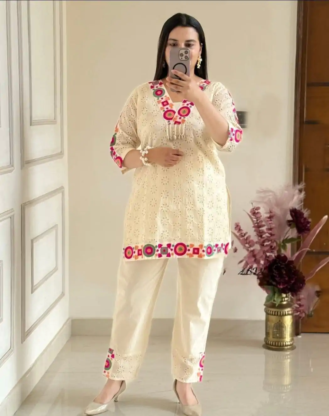 ZSR 3137 Off White | Off White Cotton Salwar Suit with Embroidery Work & Thread Embroidery. Introductory Price ₹1899. Delivery 4-6 Working Days. Shop now. | Jump Suits, Tops & Bottoms, Track Suits, Trendy Wear, Salwar suit, Designer Suits, Casual Suits, Creative suits, Palazzo Suits, Party Wear Suits, Patiala Suits, Straight Suits