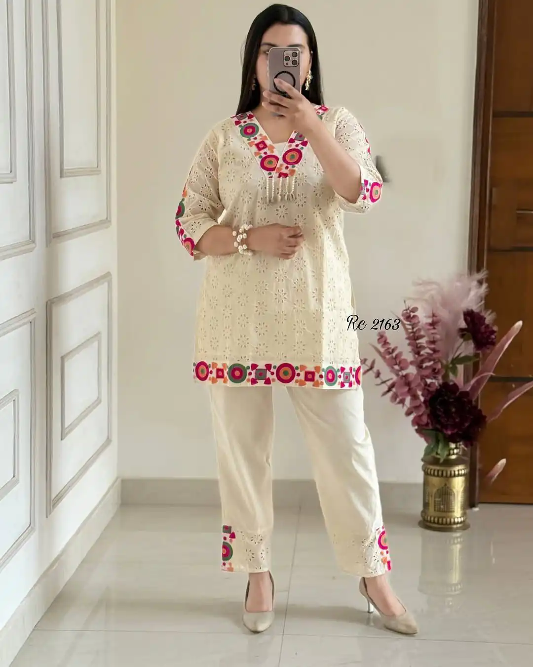 ZSR 3137 Off White Cotton With Embroidery Work & Thread Embroidery. Salwar Suit Introductory Price ₹1899. Delivery 4-6 Working Days. Shop now. | Jump Suits, Tops & Bottoms, Track Suits, Trendy Wear, Salwar suit, Designer Suits, Casual Suits, Creative suits, Palazzo Suits, Party Wear Suits, Patiala Suits, Straight Suits