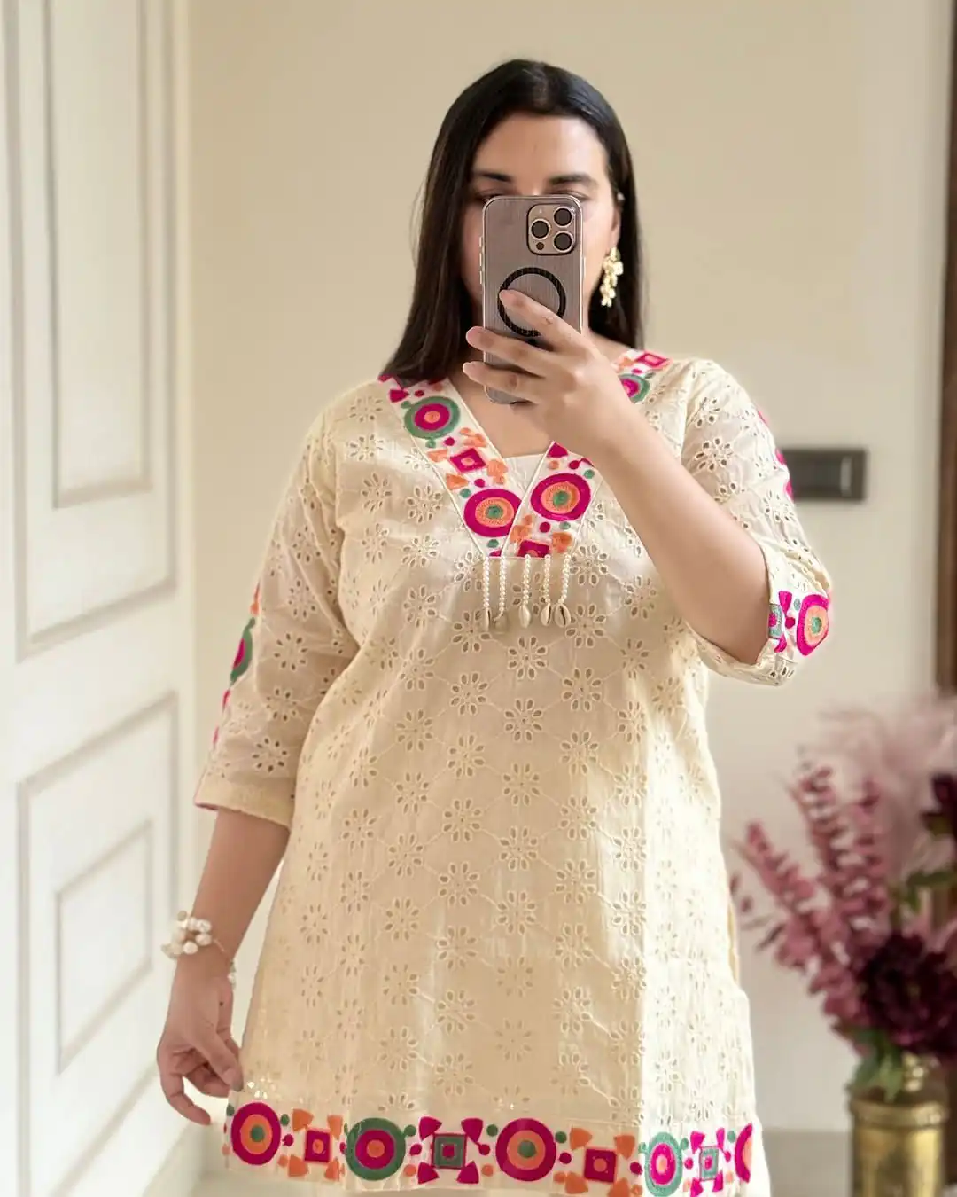 ZSR 3137 Off White Cotton With Embroidery Work & Thread Embroidery. Salwar Suit Introductory Price ₹1899. Delivery 4-6 Working Days. Shop now. | Jump Suits, Tops & Bottoms, Track Suits, Trendy Wear, Salwar suit, Designer Suits, Casual Suits, Creative suits, Palazzo Suits, Party Wear Suits, Patiala Suits, Straight Suits