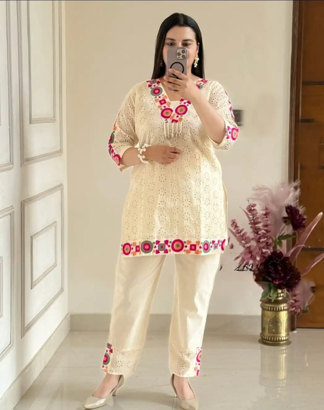 ZSR 3137 Off White Cotton With Embroidery Work & Thread Embroidery. Salwar Suit Introductory Price ₹1899. Delivery 4-6 Working Days. Shop now. | Jump Suits, Tops & Bottoms, Track Suits, Trendy Wear, Salwar suit, Designer Suits, Casual Suits, Creative suits, Palazzo Suits, Party Wear Suits, Patiala Suits, Straight Suits