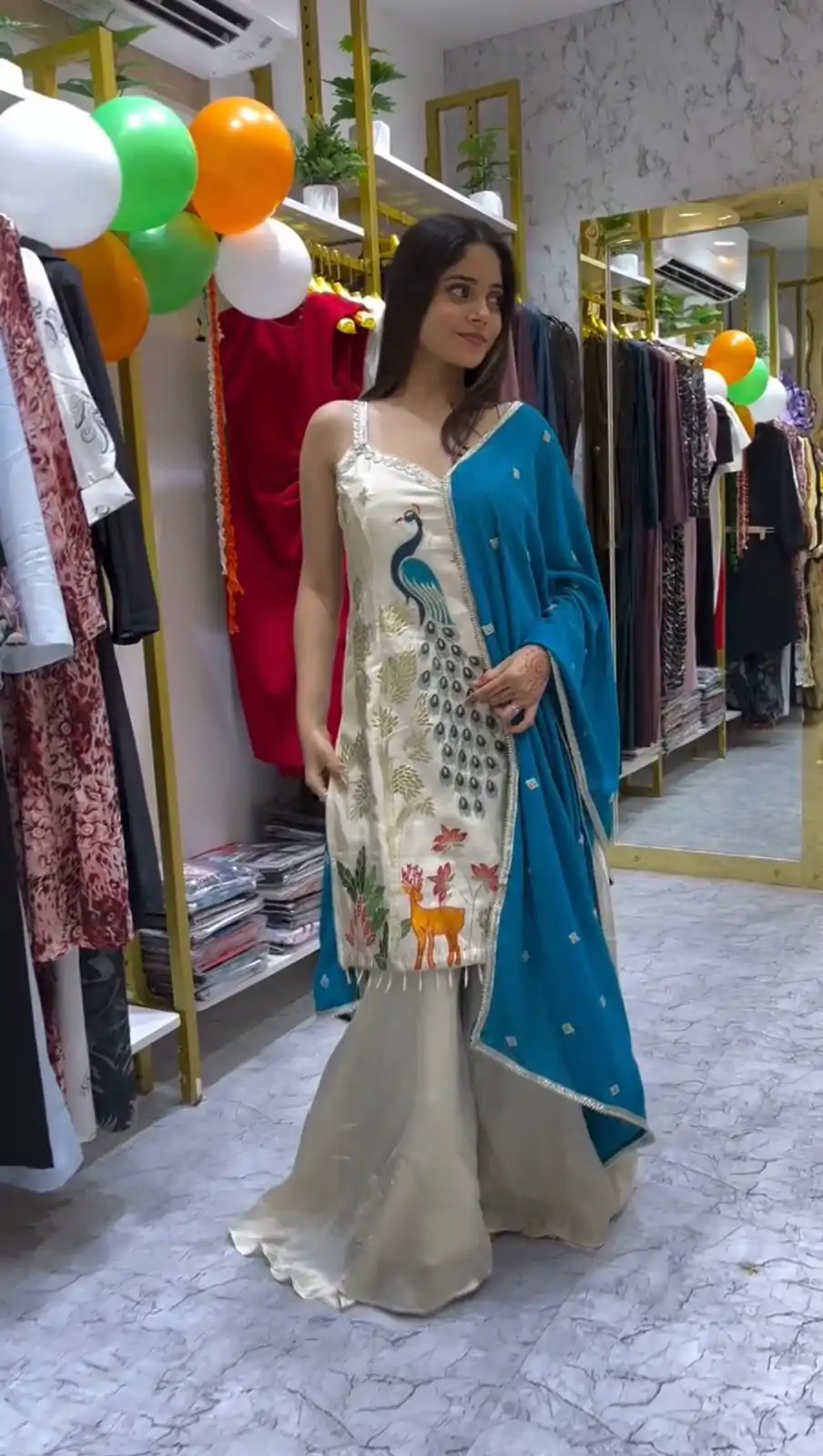 LG 1994 Off White Color French Crape Embroidery Work Salwar Suit Casual, Wedding, Festive, Events . Expected Delivery  4-6 Working Days @1999/- only      | Jump Suits, Salwar suit, Designer Suits, Casual Suits, Creative suits, Palazzo Suits, Party Wear Suits, Patiala Suits, Straight Suits