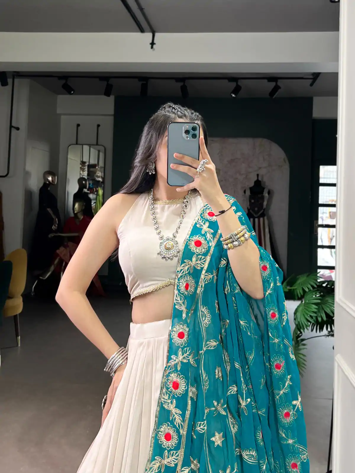 LNB 1692 Off White Pure Rayon Embroidery Work & Sequins Work Lehenga Choli in . Now at just ₹3199. Delivery 4-6 Working Days. Shop now. | Lehenga, Bollywood Lehenga, Creative Lehenga, Designer Lehenga, Embroidered Lehenga, Party Wear Lehenga