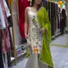 LG 1994 Parrot Green Color French Crape Embroidery Work Salwar Suit Casual, Wedding, Festive, Events . Expected Delivery  4-6 Working Days @1999/- only      | Jump Suits, Salwar suit, Designer Suits, Casual Suits, Creative suits, Palazzo Suits, Party Wear Suits, Patiala Suits, Straight Suits