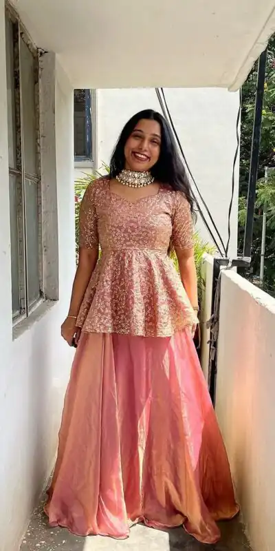 ZSR 3136 Peach Color Crunchy Silk Embroidery Work Salwar Suit in . Get it for ₹2149. Delivery 4-6 Working Days. Shop now. | Jump Suits, Salwar suit, Designer Suits, Casual Suits, Creative suits, Palazzo Suits, Party Wear Suits, Patiala Suits, Straight Suits