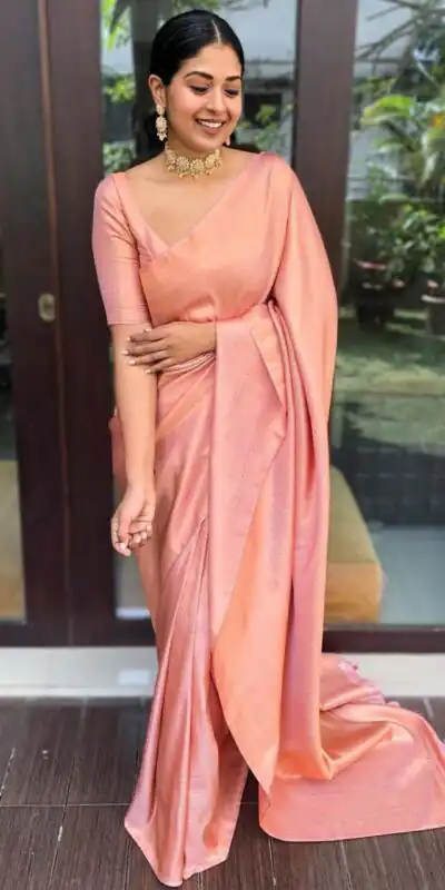 KP 4040 Peach Soft Lichi Silk Saree Perfect for Wedding, Party, Ethnic Day, Raksha Bandhan, Temple Visit – . Exclusive Offer ₹1299. Delivery 4-6 Working D | Sarees, Bollywood Sarees, Creative Sarees, Designer Sarees, Embroidered Sarees, Ethnic Saree, Modern Digital sarees, Party Wear Sarees