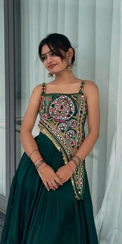 LG 650 Peacock Blue Color Chinon Mirror Work Gotta Satin Patti Lehenga Choli in . Best Price ₹1899. Delivery 4-6 Working Days. Shop now. | Lehenga, Bollywood Lehenga, Creative Lehenga, Designer Lehenga, Embroidered Lehenga, Party Wear Lehenga