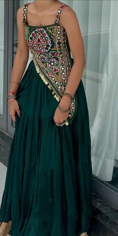 LG 650 Peacock Blue Color Chinon Mirror Work Gotta Satin Patti Lehenga Choli in . Best Price ₹1899. Delivery 4-6 Working Days. Shop now. | Lehenga, Bollywood Lehenga, Creative Lehenga, Designer Lehenga, Embroidered Lehenga, Party Wear Lehenga