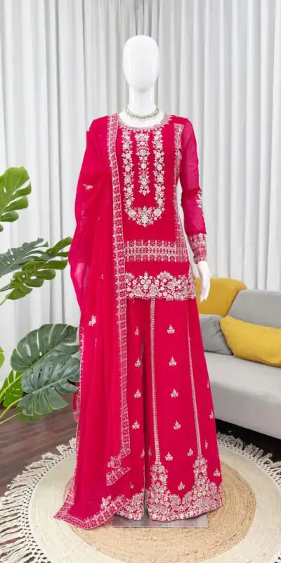 KD 1533 Pink Blooming Georgette Salwar Suit Perfect for Wedding, Party, Ethnic Day, Housewarming, Pongal . Available at ₹2149 only. Delivery 4-6 Workin | Salwar suit, Designer Suits, Casual Suits, Creative suits, Palazzo Suits, Party Wear Suits, Patiala Suits, Straight Suits