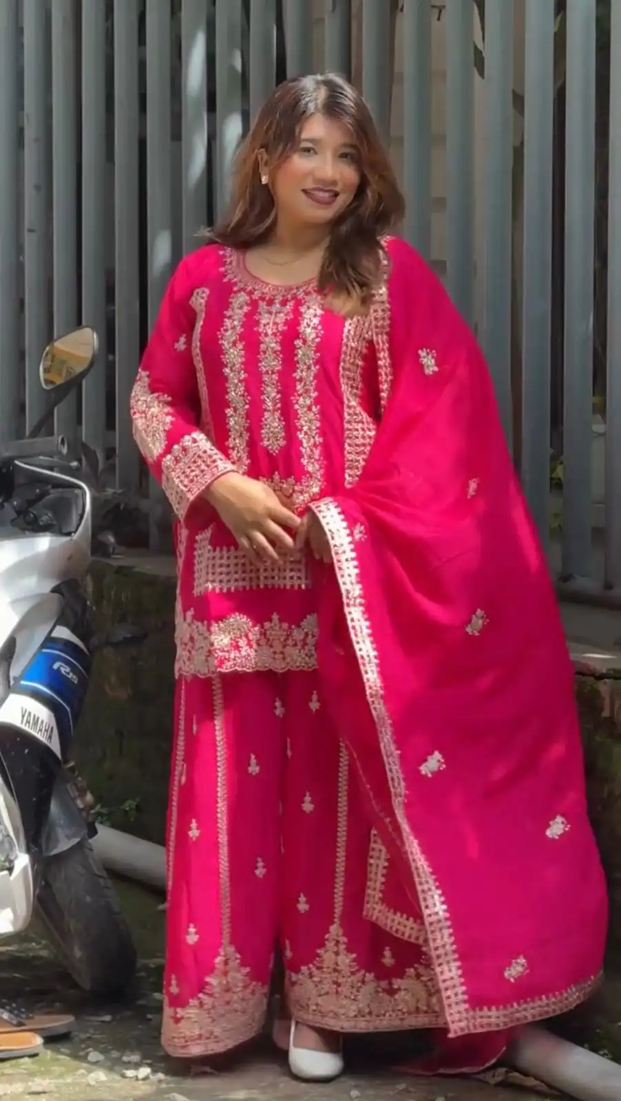 KD 1533 Pink Blooming Georgette Salwar Suit Perfect for Wedding, Party, Ethnic Day, Housewarming, Pongal . Available at ₹2149 only. Delivery 4-6 Workin | Salwar suit, Designer Suits, Casual Suits, Creative suits, Palazzo Suits, Party Wear Suits, Patiala Suits, Straight Suits