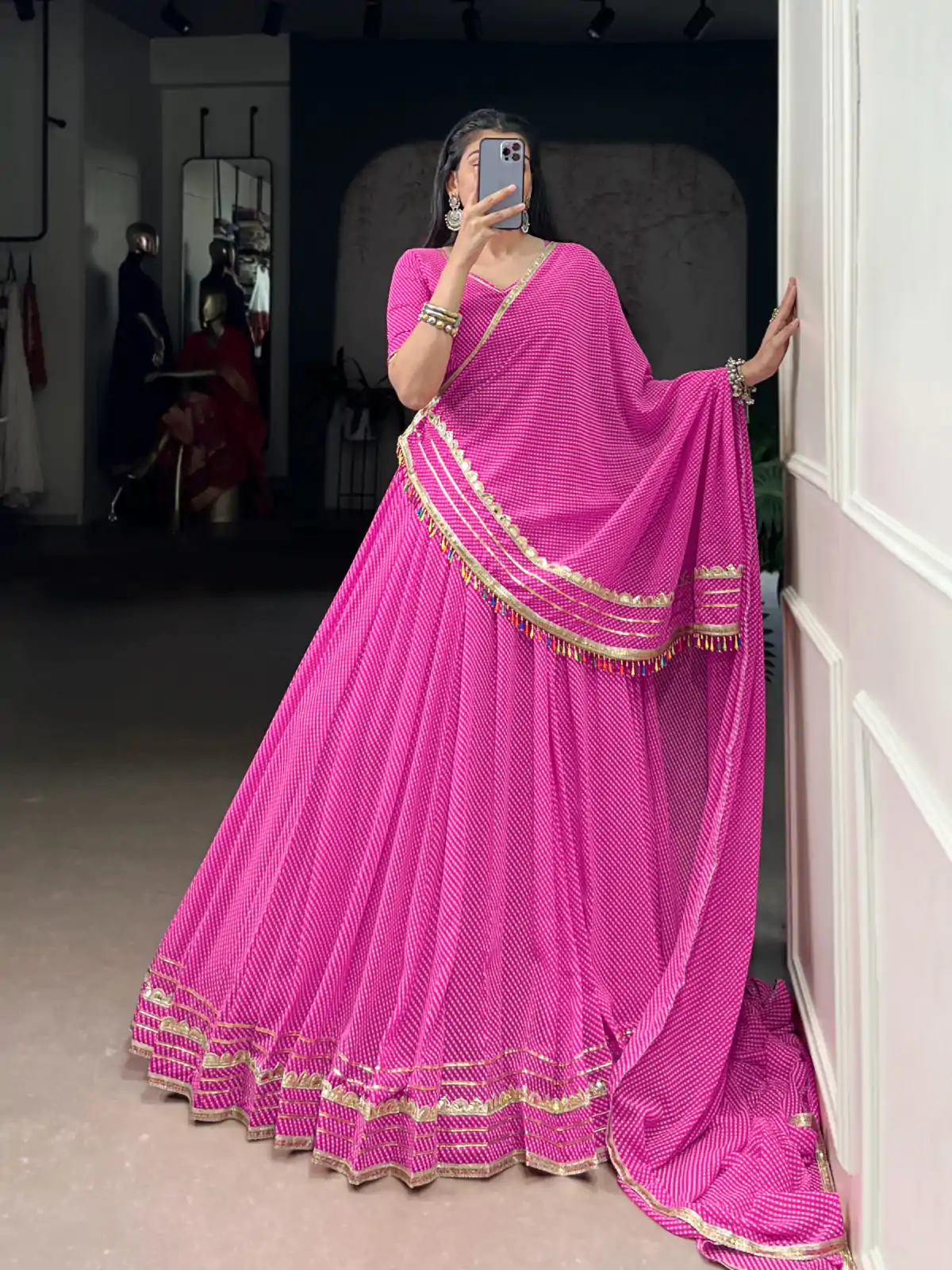 LNB 1728 Pink Color Georgette Printed Lace Work Lehenga Choli . Exclusive Offer ₹2499. Delivery 4-6 Working Days. Shop now. | Lehenga, Bollywood Lehenga, Creative Lehenga, Designer Lehenga, Embroidered Lehenga, Party Wear Lehenga