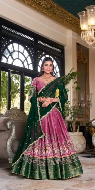LNB 1240 Pink Kanchipuram With Embroidery Work & Zari Work Lehenga Choli ₹2499 on Available. Delivery 4-6 Working Days. Shop now. | Lehenga, Bollywood Lehenga, Creative Lehenga, Designer Lehenga, Embroidered Lehenga, Party Wear Lehenga