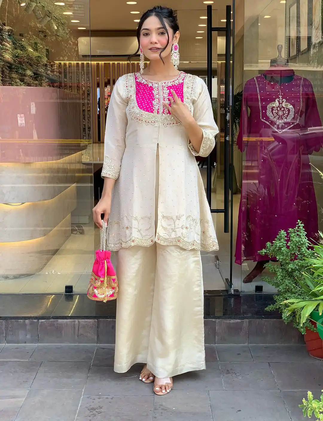 SRK 5277 Pink Mal Cotton With Embroidery Work & Bead Work Salwar Suit . Affordable Price ₹1799. Delivery 4-6 Working Days. Shop now. | Jump Suits, Salwar suit, Designer Suits, Casual Suits, Creative suits, Palazzo Suits, Party Wear Suits, Patiala Suits, Straight Suits