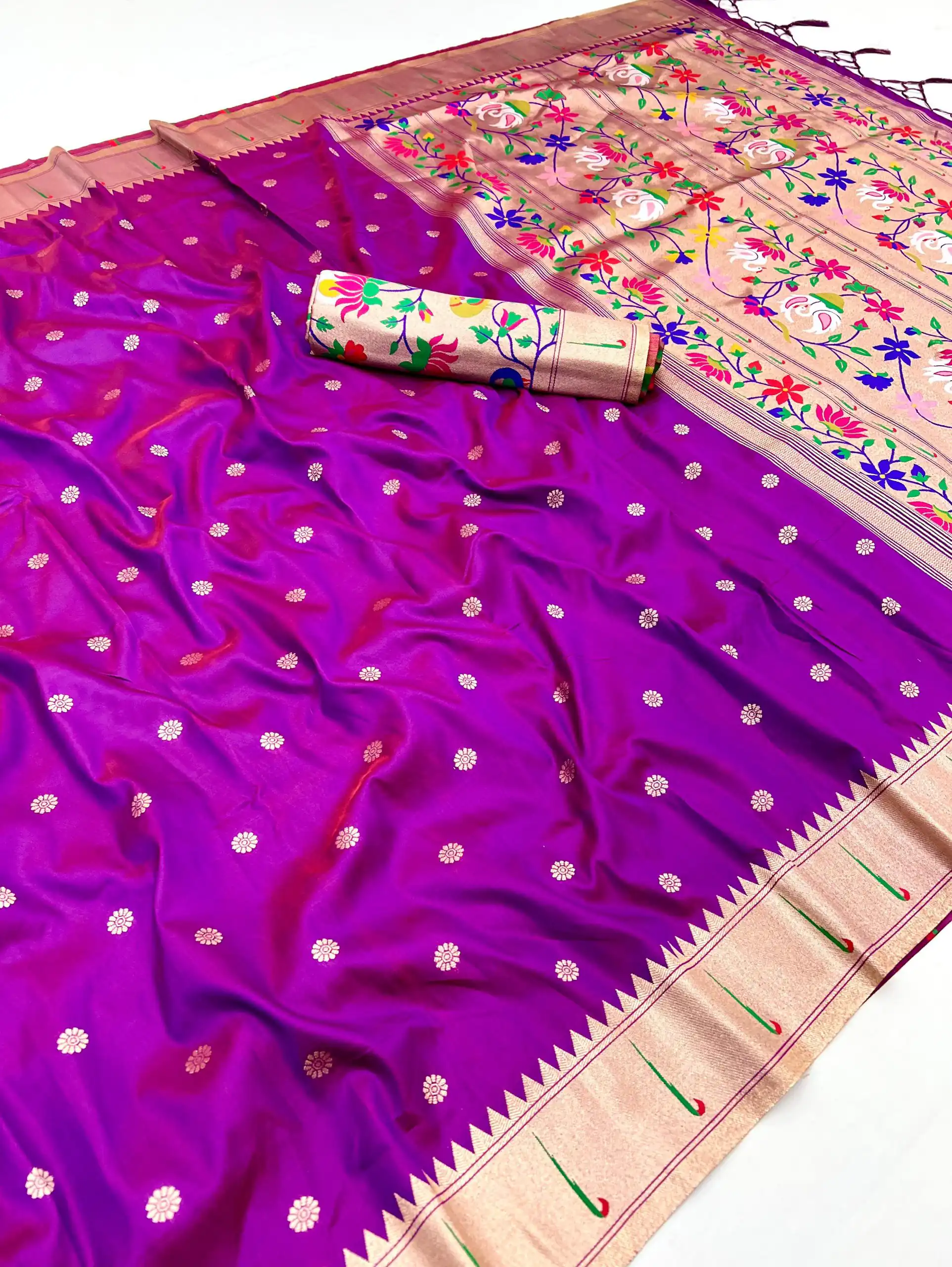 MB 150 Purple A Pethani silk Saree Perfect for Wedding, Party, Baisakhi, Reception, Traditional Day – . Affordable Price ₹2549. Delivery 4-6 Working | Sarees, Bollywood Sarees, Creative Sarees, Designer Sarees, Embroidered Sarees, Ethnic Saree, Modern Digital sarees, Party Wear Sarees