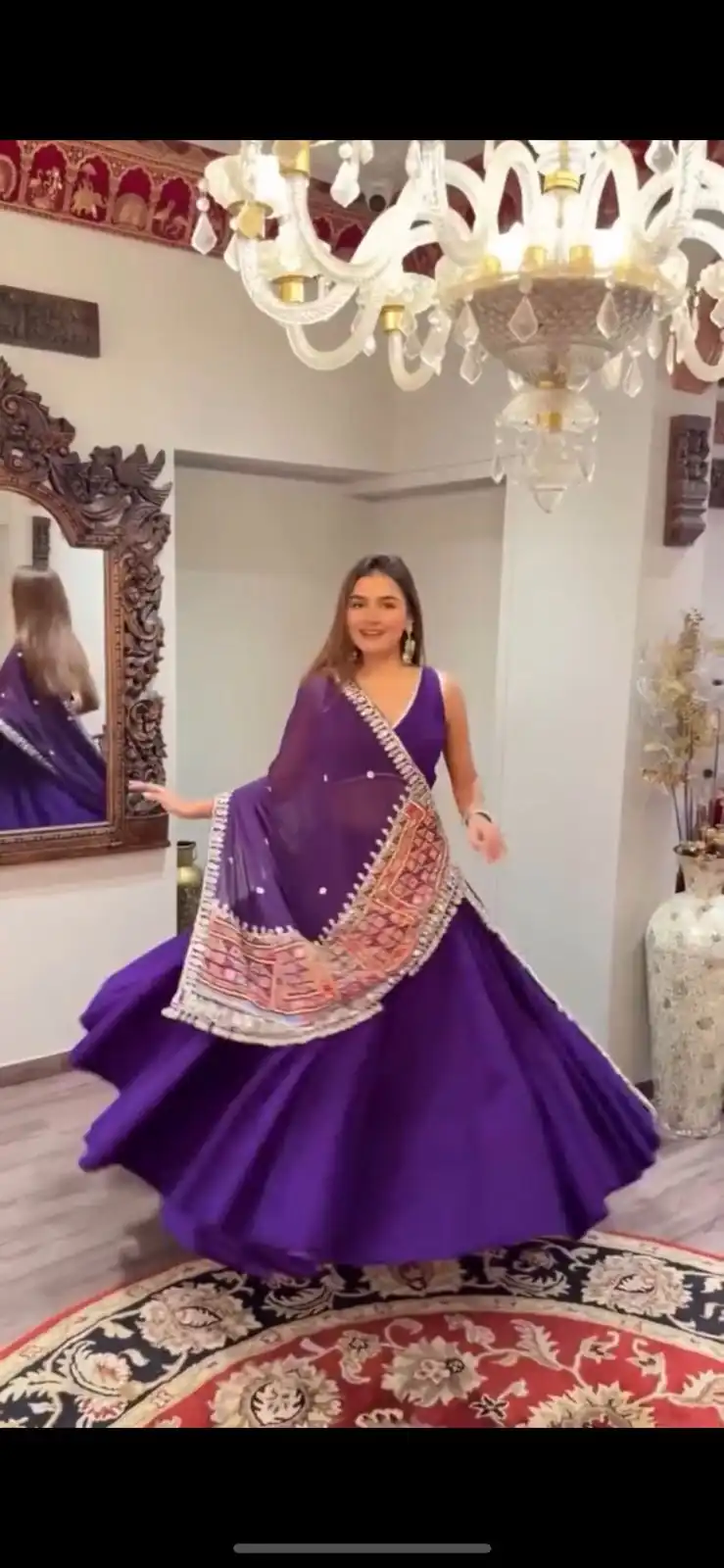 BE 393 Purple Crape Silk Lehenga Choli Perfect for Wedding, Party, Engagement, Anniversary, Traditional Day Get it for ₹1999. Delivery 4-6 Working | Lehenga, Bollywood Lehenga, Creative Lehenga, Designer Lehenga, Embroidered Lehenga, Party Wear Lehenga
