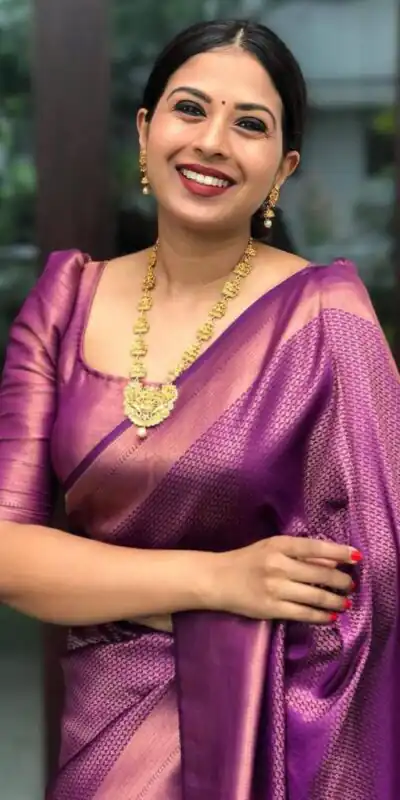 KP 4040 Purple Soft Lichi Silk Saree Perfect for Wedding, Party, Ethnic Day, Raksha Bandhan, Temple Visit – . Exclusive Offer ₹1299. Delivery 4-6 Working D | Sarees, Bollywood Sarees, Creative Sarees, Designer Sarees, Embroidered Sarees, Ethnic Saree, Modern Digital sarees, Party Wear Sarees