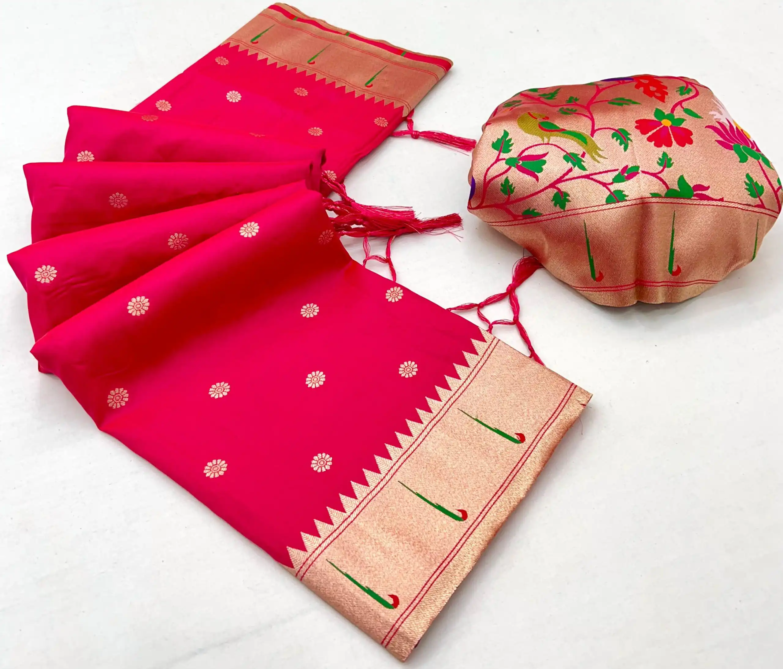 MB 150 Red A Pethani silk Saree Perfect for Wedding, Party, Baisakhi, Reception, Traditional Day – . Affordable Price ₹2549. Delivery 4-6 Working | Sarees, Bollywood Sarees, Creative Sarees, Designer Sarees, Embroidered Sarees, Ethnic Saree, Modern Digital sarees, Party Wear Sarees