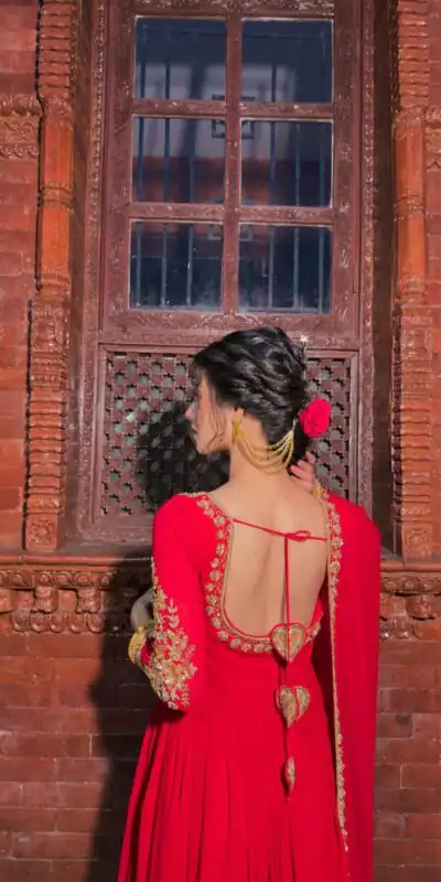 NSR 868 Red Color Heavy Faux Georgette Embroidery fency Sleeve Gown . Special Price ₹1899. Delivery 4-6 Working Days. Shop now. | Gowns, Bollywood Gowns, Creative Gowns, Designer Gowns, Embroidered Gowns, Party Wear Gowns