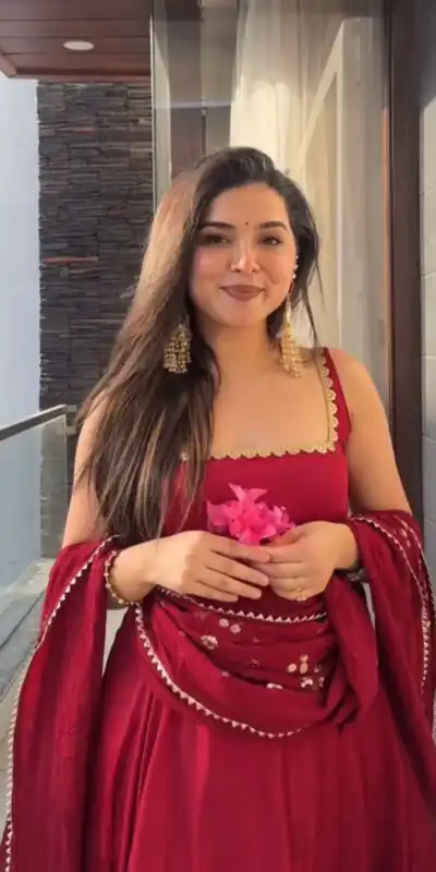 SRK 5128 Red | Red Heavy Faux Georgette With Embroidery Sequence Work With Attached Cups With Fully Flair Salwar Suit with Lace Work & Embroidery Work. Gra | Salwar suit, Designer Suits, Casual Suits, Creative suits, Palazzo Suits, Party Wear Suits, Patiala Suits, Straight Suits