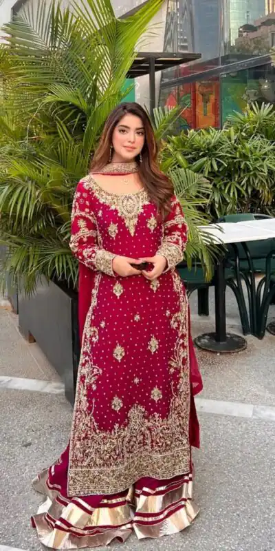 NSR 870 Red Georgette Silk Embroidery Lace Work Salwaar Suit in . Introductory Price ₹2399. Delivery 4-6 Working Days. Shop now. | Jump Suits, Tops & Bottoms, Track Suits, Trendy Wear, Salwar suit, Designer Suits, Casual Suits, Creative suits, Palazzo Suits, Party Wear Suits, Patiala Suits, Straight Suits