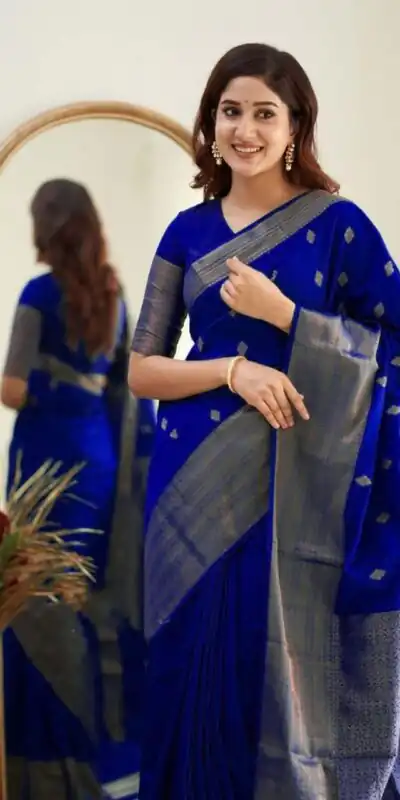 KP 5088 Royal Blue Soft Lichi Silk Cloth Saree With Lace Border & Lace Work. Best Price ₹1349. Delivery 4-6 Working Days. Shop now. | Sarees, Bollywood Sarees, Creative Sarees, Designer Sarees, Embroidered Sarees, Ethnic Saree, Modern Digital sarees, Party Wear Sarees