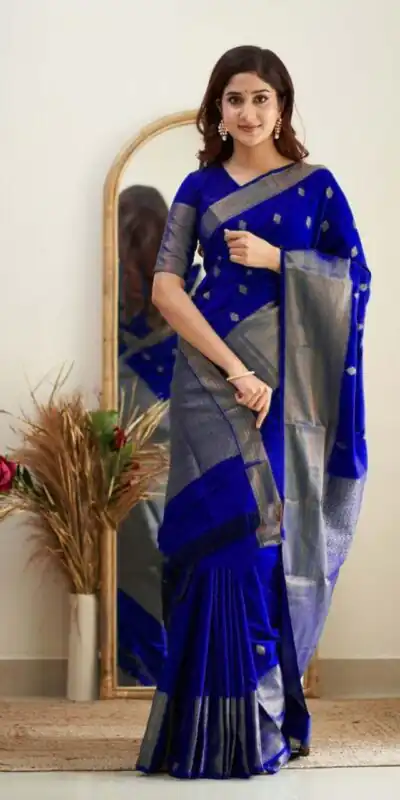KP 5088 Royal Blue Soft Lichi Silk Cloth Saree With Lace Border & Lace Work. Best Price ₹1349. Delivery 4-6 Working Days. Shop now. | Sarees, Bollywood Sarees, Creative Sarees, Designer Sarees, Embroidered Sarees, Ethnic Saree, Modern Digital sarees, Party Wear Sarees