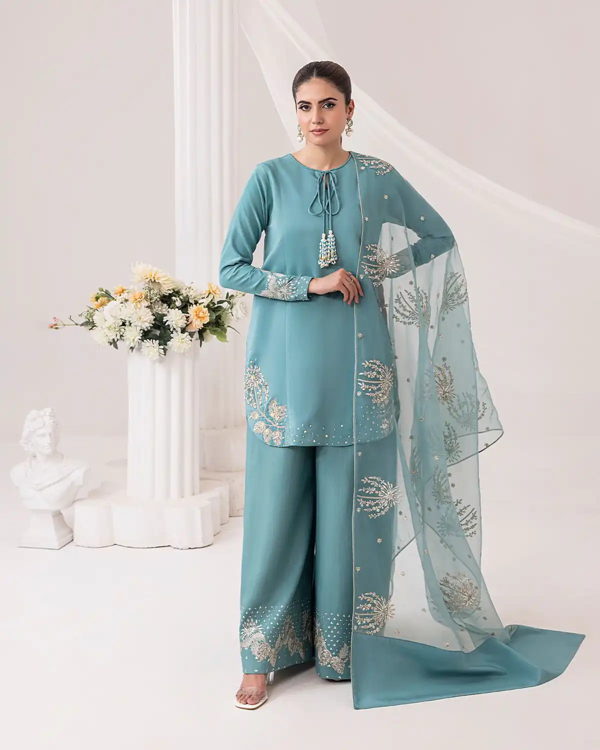 ZSR 3122 Sky Blue Pure Natural Crep Silk Salwar Suit Perfect for Wedding, Party, Pongal, Onam, Reception – . Available at ₹1849 only. Delivery 4-6 Work | Jump Suits, Salwar suit, Designer Suits, Casual Suits, Creative suits, Palazzo Suits, Party Wear Suits, Patiala Suits, Straight Suits