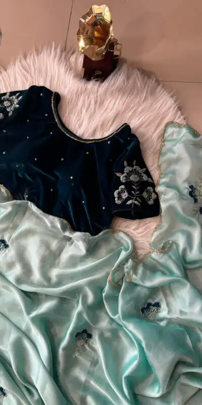 AC AZAELEA Sky Blue Rangoli Silk Lace Work & Resham Work Saree with . Exclusive Offer ₹2549. Delivery 4-6 Working Days. Shop now. | Sarees, Bollywood Sarees, Creative Sarees, Designer Sarees, Embroidered Sarees, Ethnic Saree, Modern Digital sarees, Party Wear Sarees