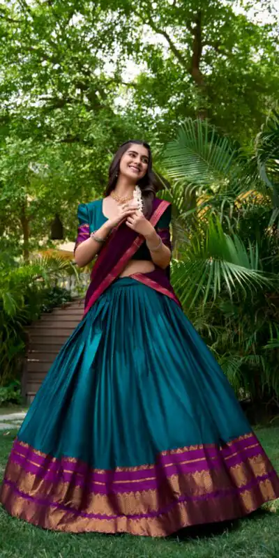 LNB 2004 Teal Poly Cotton With Lace Work & Zari Work. Lehenga Choli for Get It ₹1899. Delivery 4-6 Working Days. Shop now. | Lehenga, Bollywood Lehenga, Creative Lehenga, Designer Lehenga, Embroidered Lehenga, Party Wear Lehenga