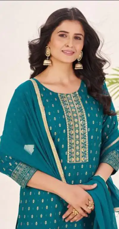 INLI Muskaan Teal in Rayon Lace Work & Embroidery Work Salwar Suit. Festive Deal ₹1949. Delivery 4-6 Working Days. Shop now. | Jump Suits, Salwar suit, Designer Suits, Casual Suits, Creative suits, Palazzo Suits, Party Wear Suits, Patiala Suits, Straight Suits