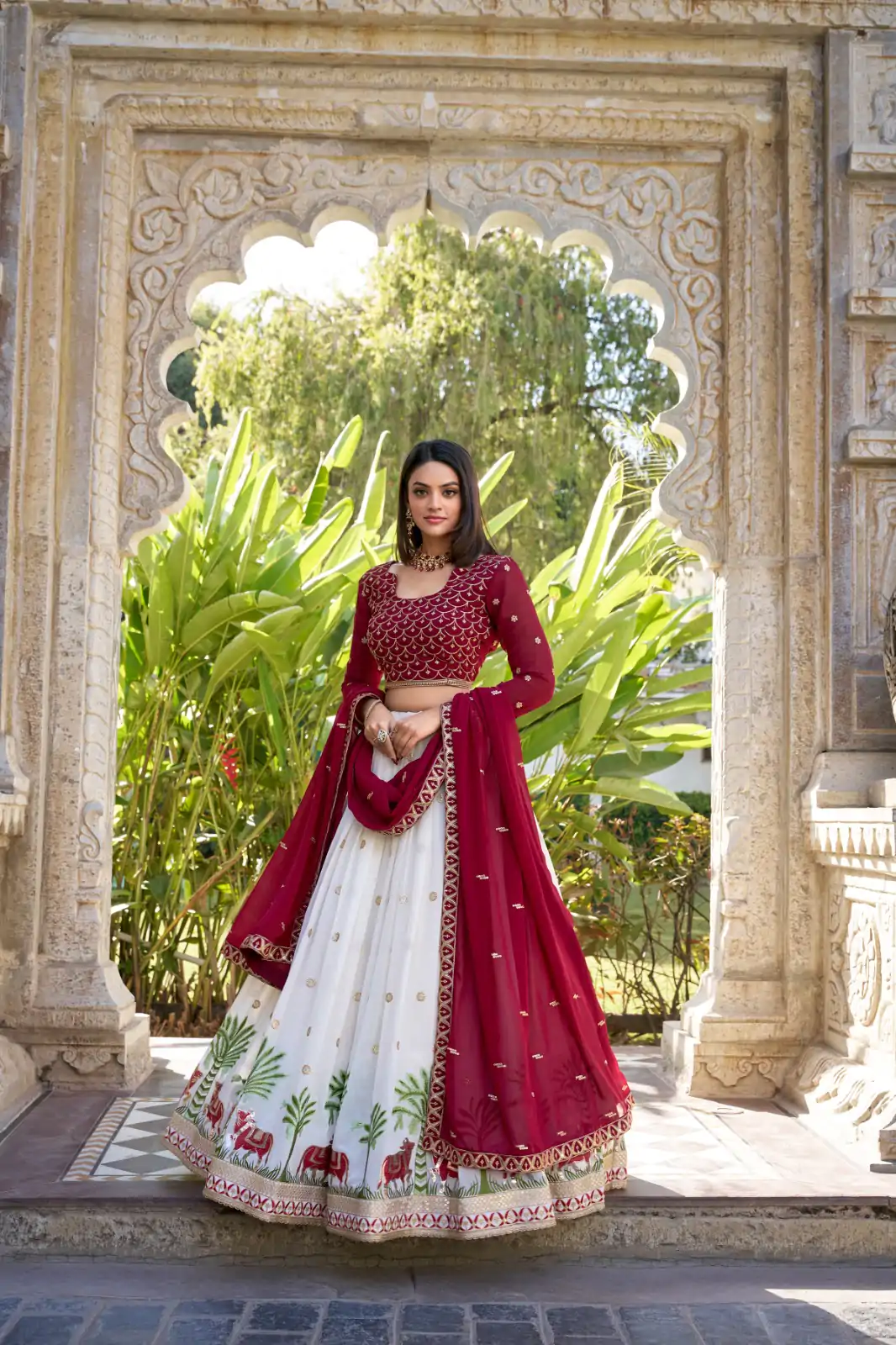 LNB 1412 White Georgette With Sequins Work & Embroidery Work Lehenga Choli Affordable Price ₹2799. Delivery 4-6 Working Days. Shop now. | Lehenga, Bollywood Lehenga, Creative Lehenga, Designer Lehenga, Embroidered Lehenga, Party Wear Lehenga