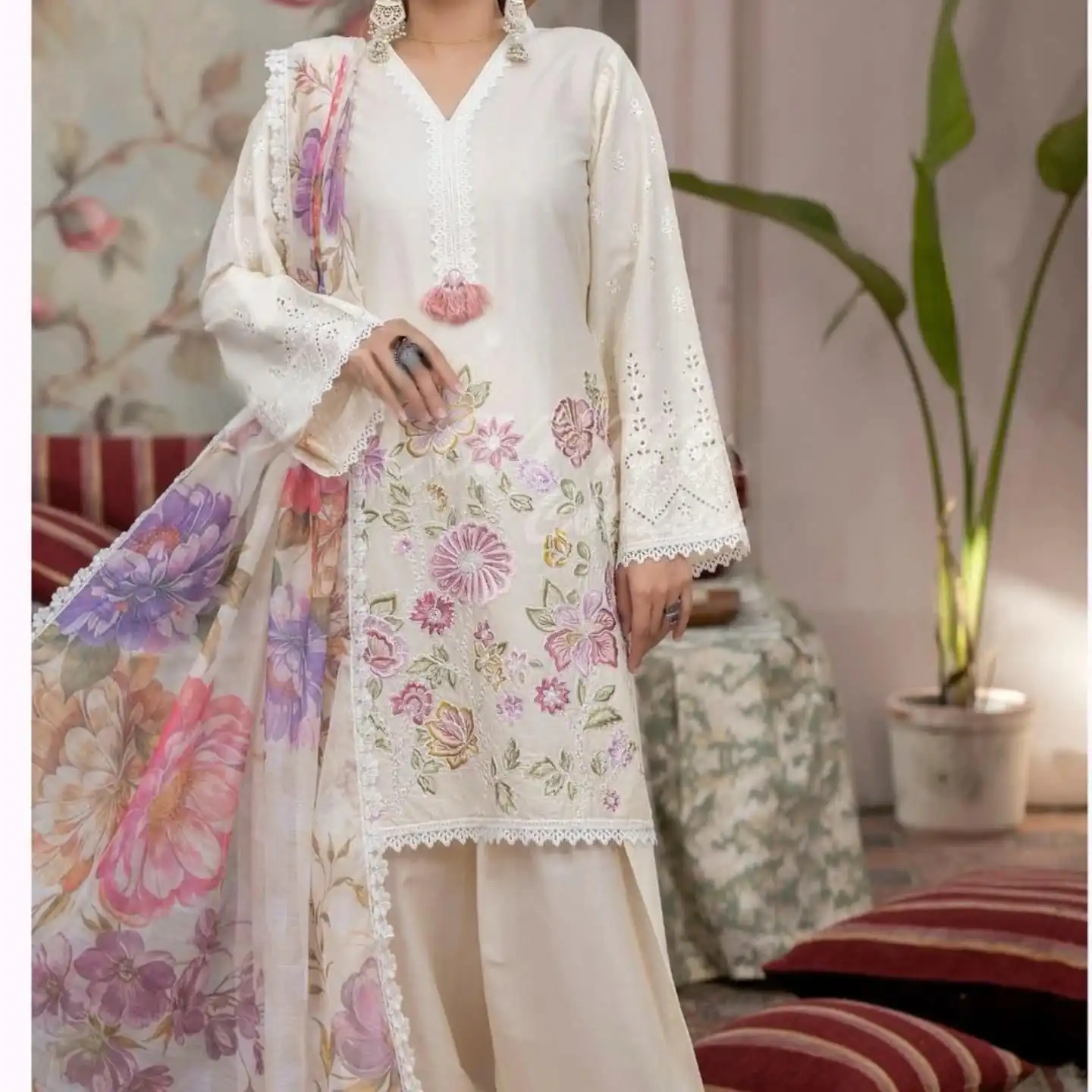 BE 373 White Roman Silk Embroidery Work & Lace Work Salwar Suit in. Available at ₹2149 only. Delivery 4-6 Working Days. Shop now. | Jump Suits, Salwar suit, Designer Suits, Casual Suits, Creative suits, Palazzo Suits, Party Wear Suits, Patiala Suits, Straight Suits